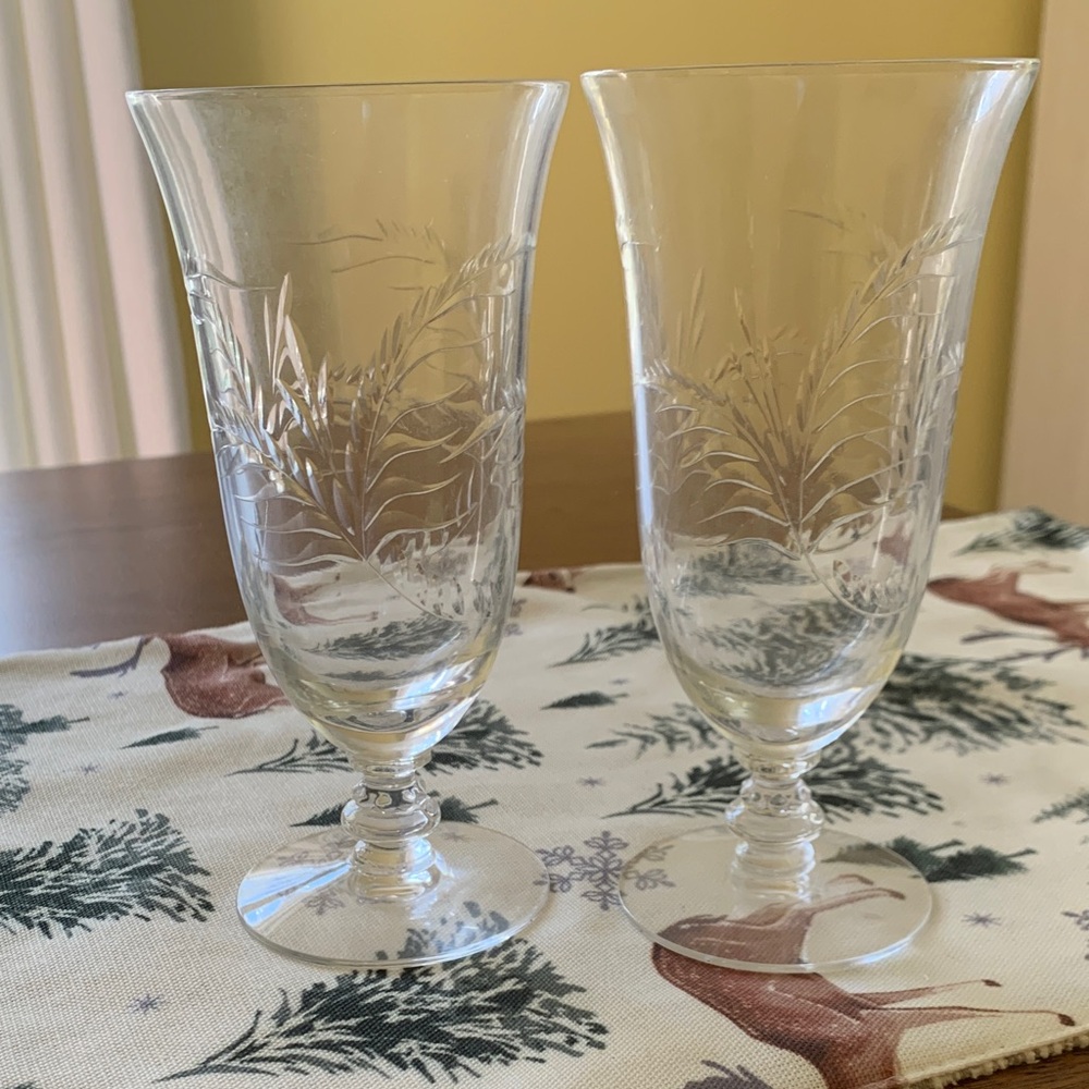 Cynthia by Tiffin-Franciscan Ice Tea Glasses-Vintage